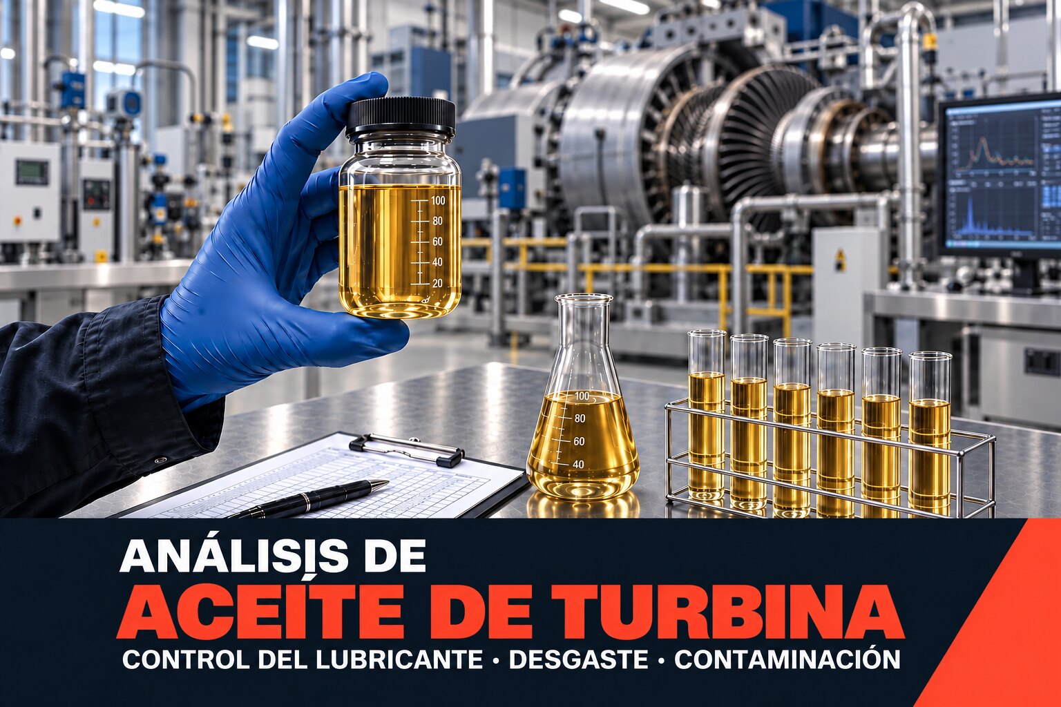 Análisis de aceite de turbina